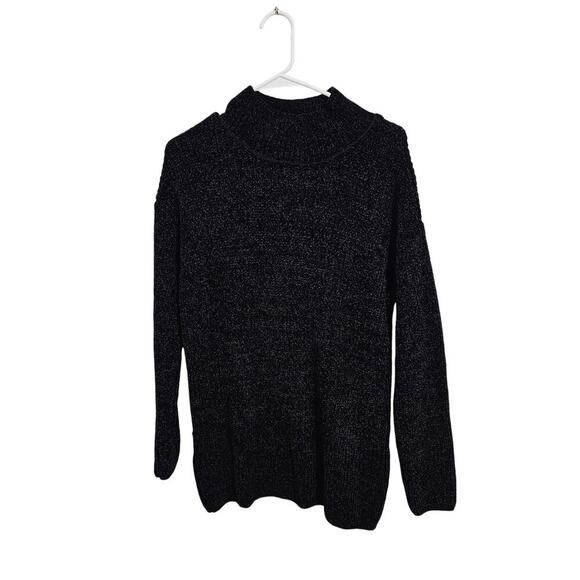Cynthia Rowley High Neck Side Zip Super Soft Long Sweater. Size Large - Picture 3 of 6